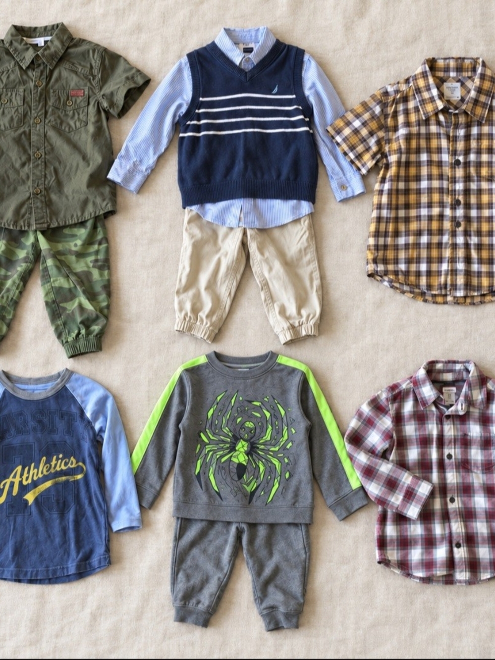 Boys 3T Clothing Bundle 10 Pc Nautica Carter’s Lucky Brand